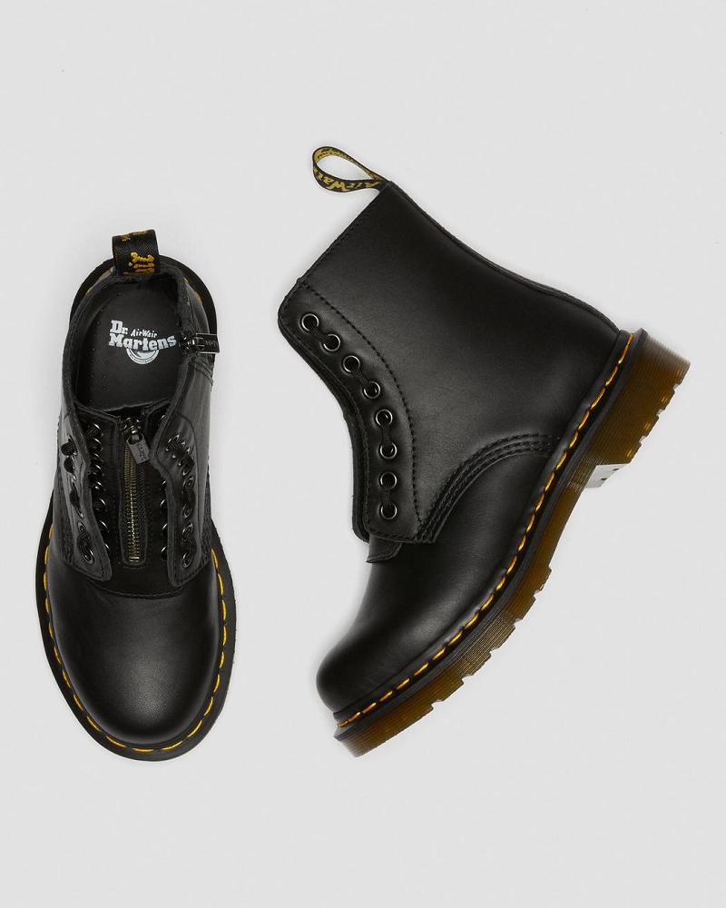 Black Women's Dr Martens 1460 Pascal Nappa Winter Boots | CA 289PJJ